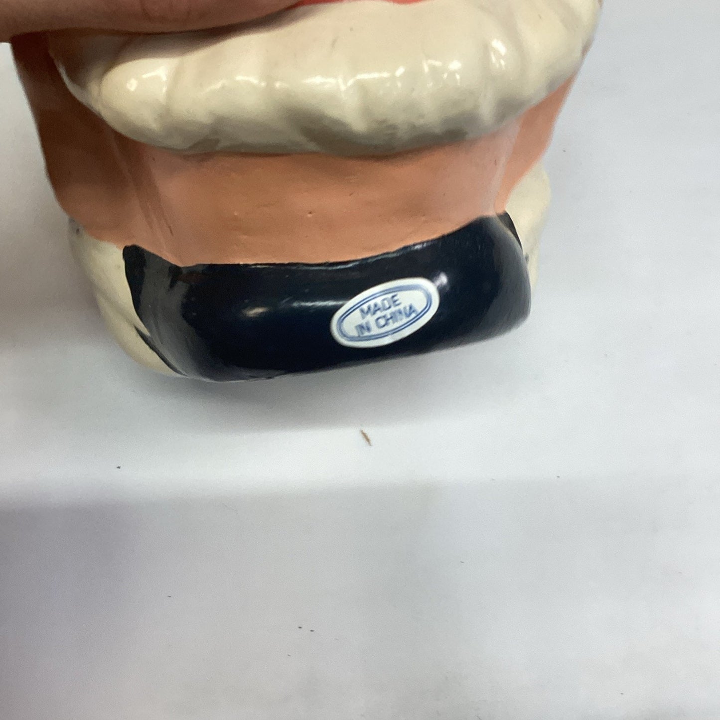 Happy Smiling Ceramic Dwarf Head Piggy Bank - NOS