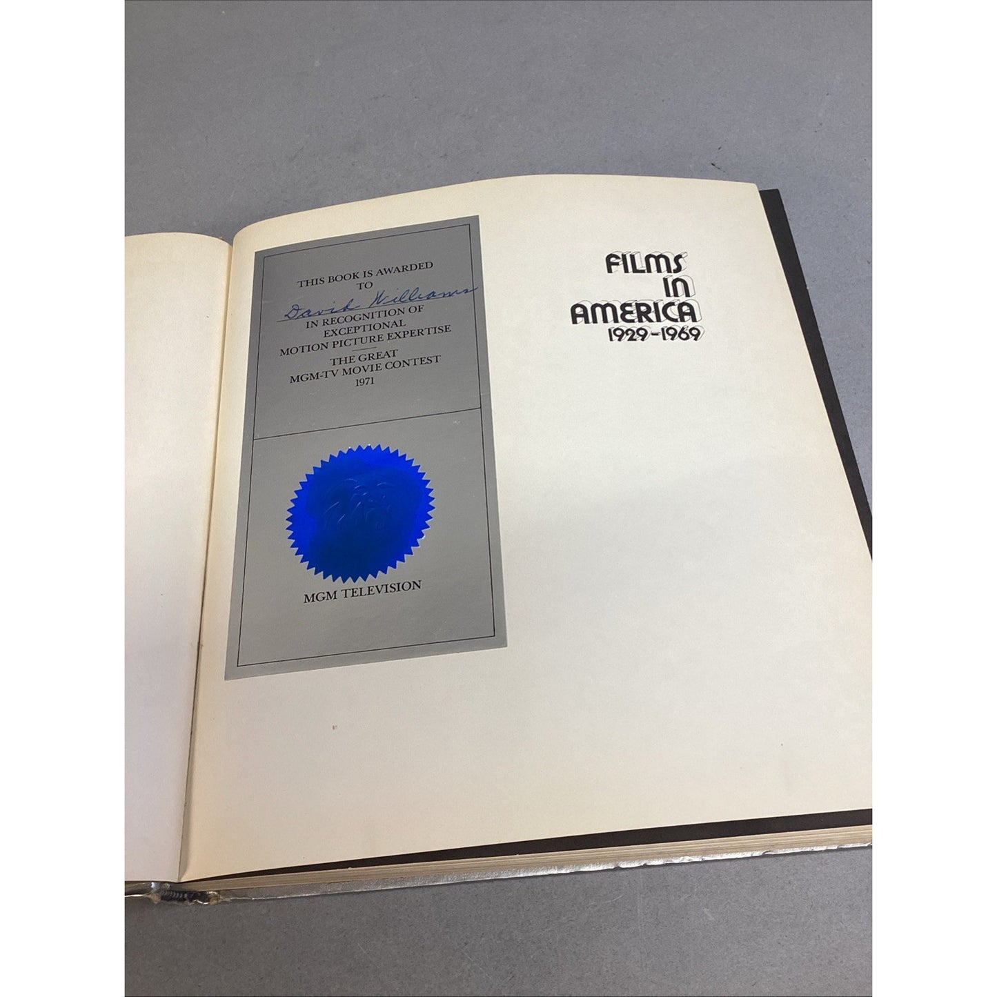 Films in America, 1929-1969 by Martin Quigley - Rare - 1970 - Many Photos