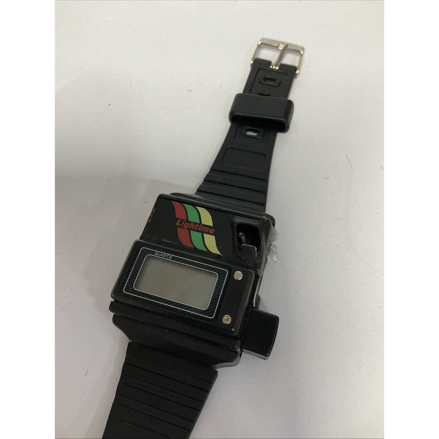 1980s Piezo Protime wrist flame digital watches gas lighter - For Parts