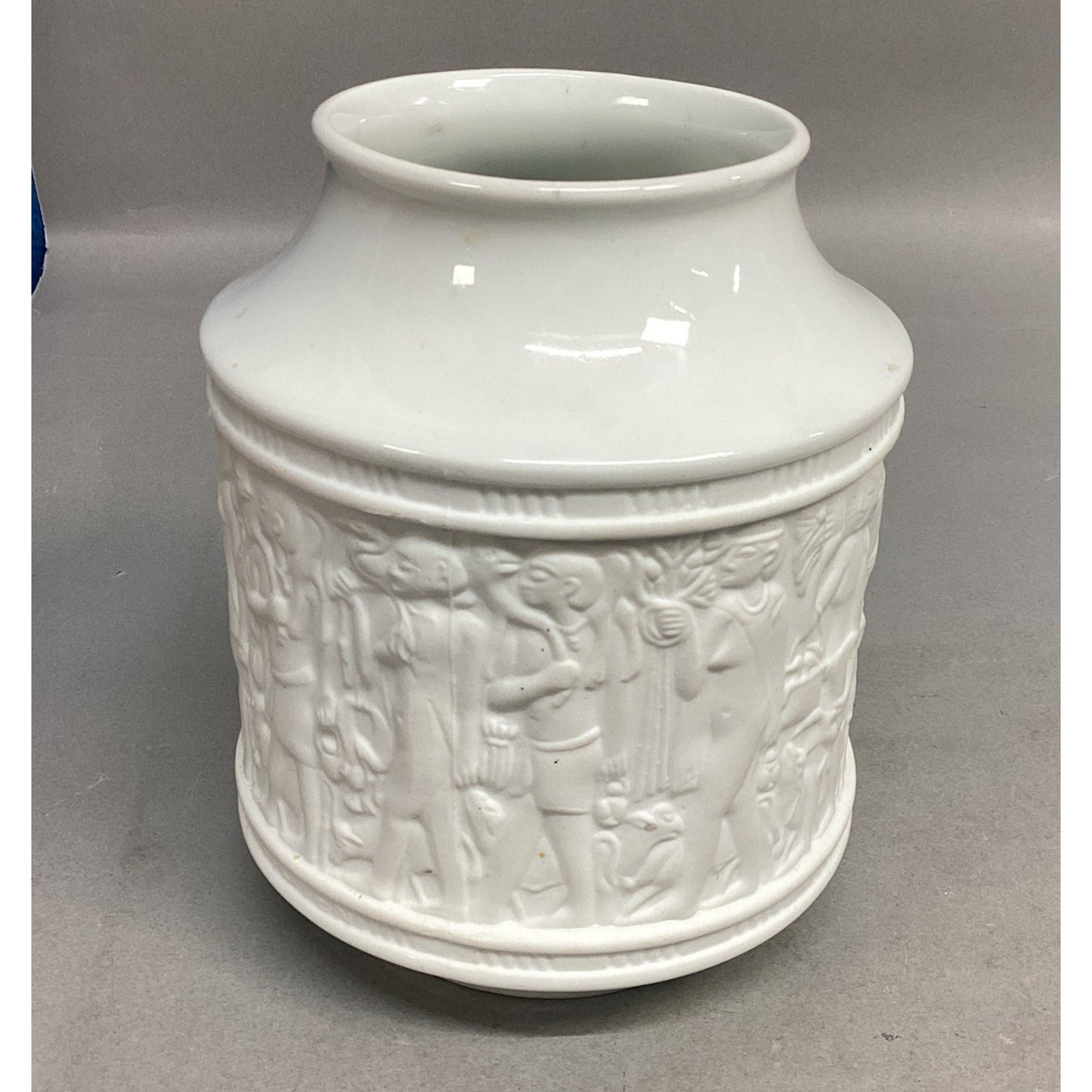 Porzellan KPM Bavaria Germany White Bisque Porcelain Flower Vase - 1970’s