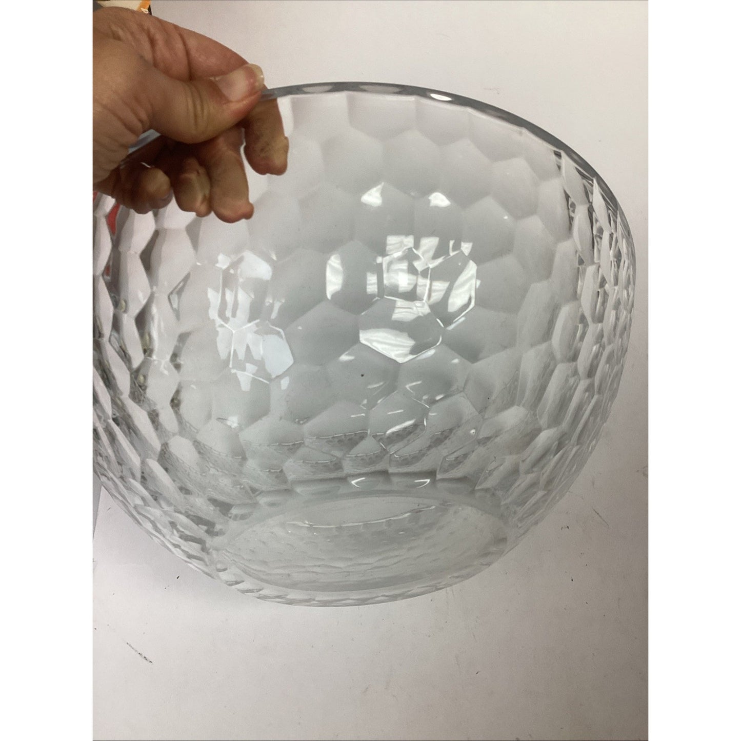 Tiffany & Co Large Heavy Glass Salad Bowl - 12”Dx4”H