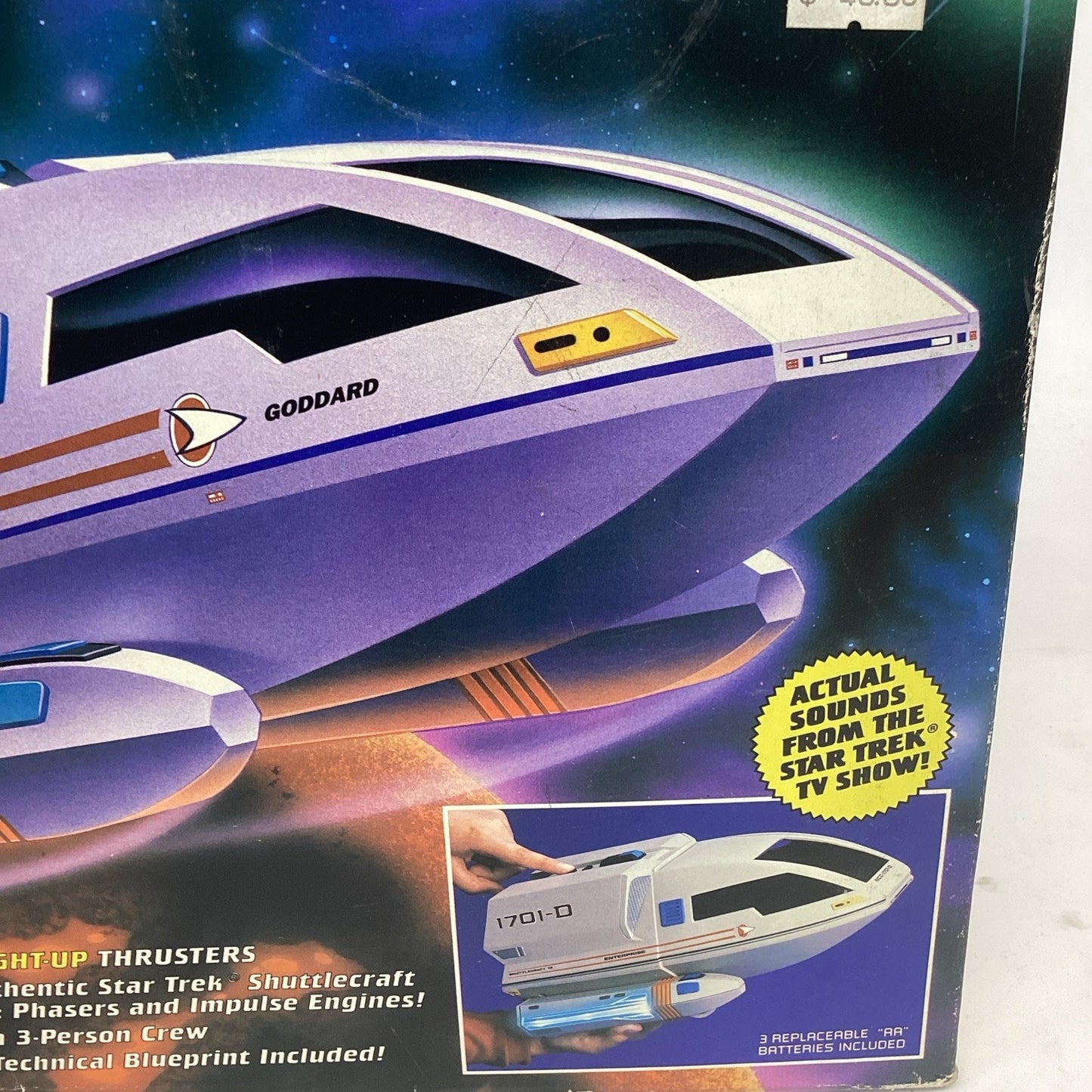 1992 Playmates Star Trek The Next Generation Shuttlecraft Goddard Starfleet NIB