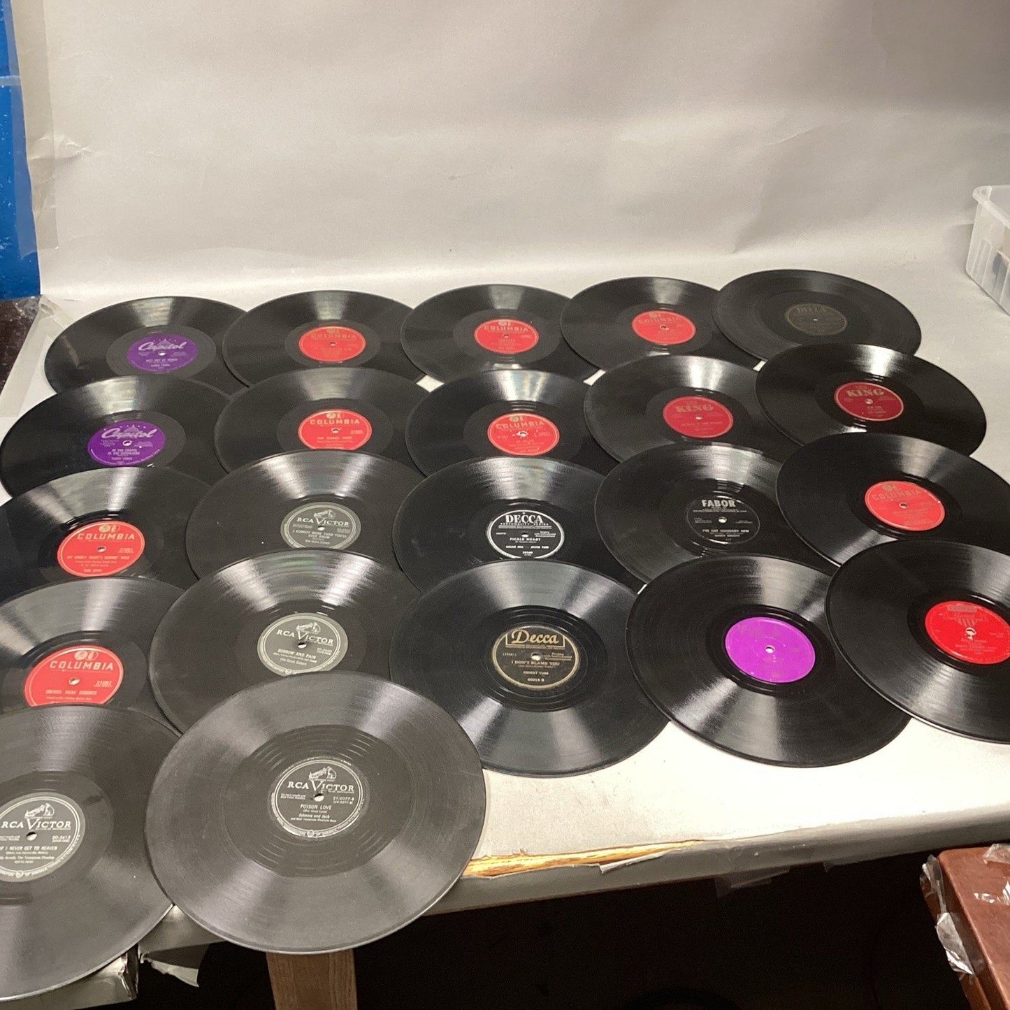 22 Misc 10” Vinyls - Faron Young, Gene Autry, Lefty Frizzell, Davies Sisters +