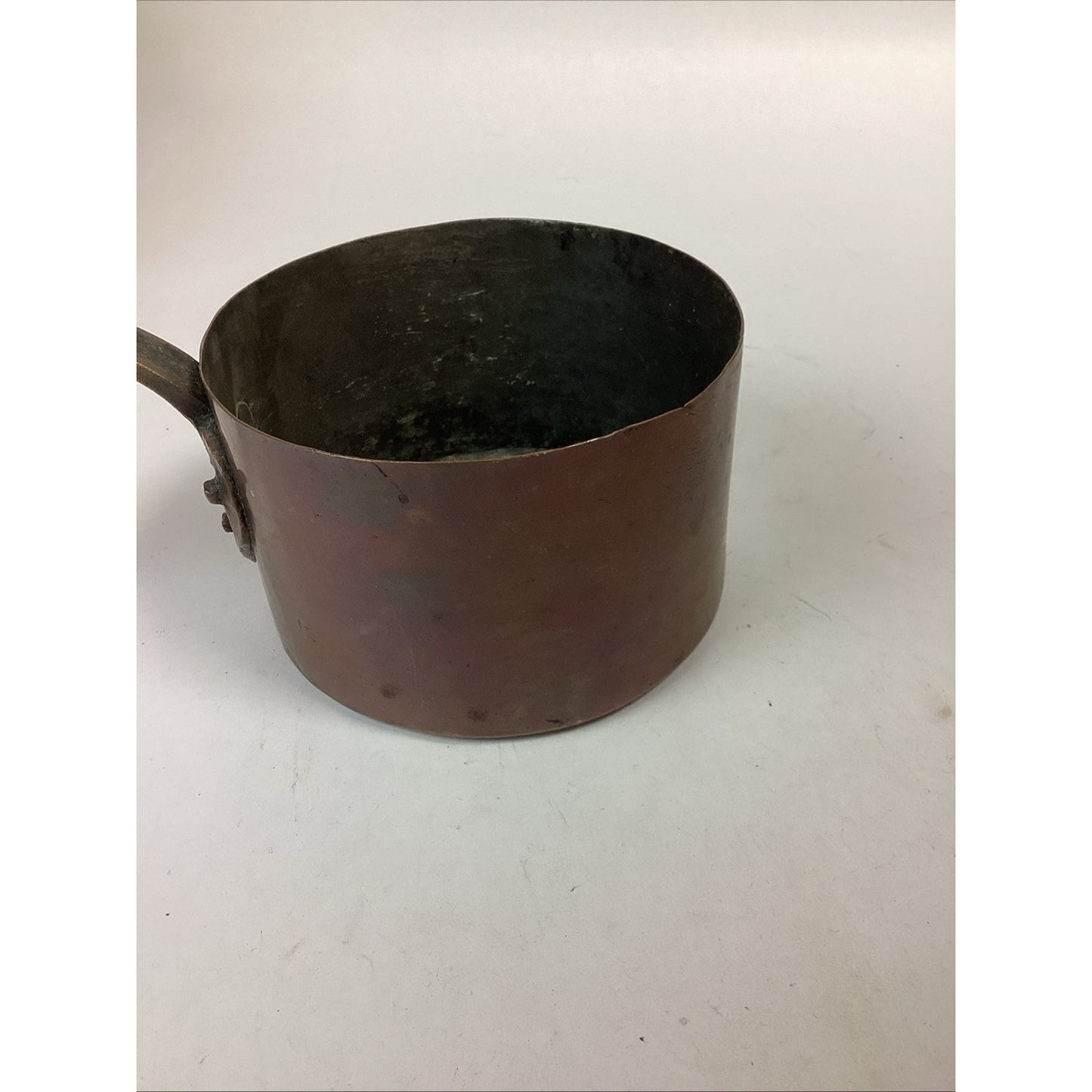 Vintage Copper Saucepan Pot (no Lid)