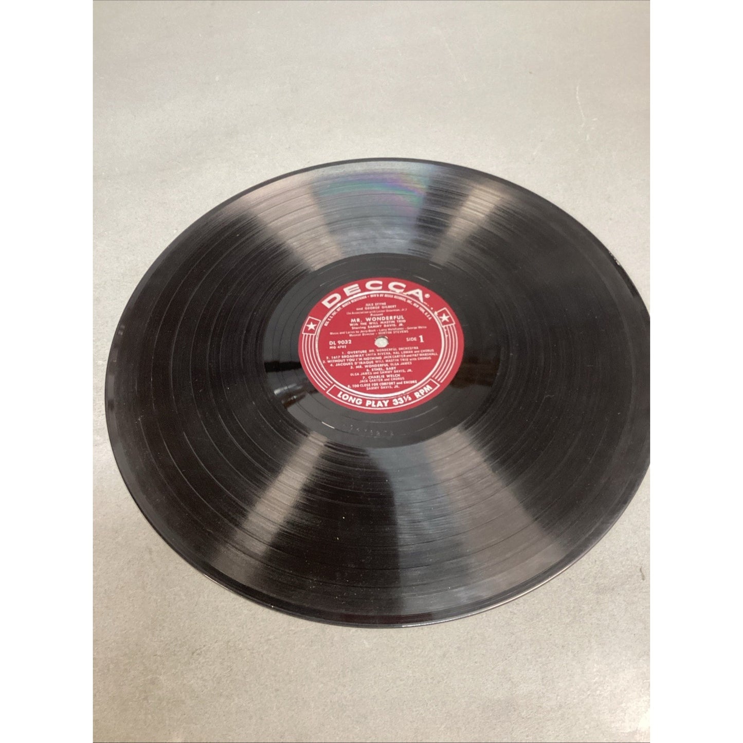 Sammy Davis Jr Mr Wonderful Vinyl, LP, Album, Decca DL 9032, 33 1/3 RPM