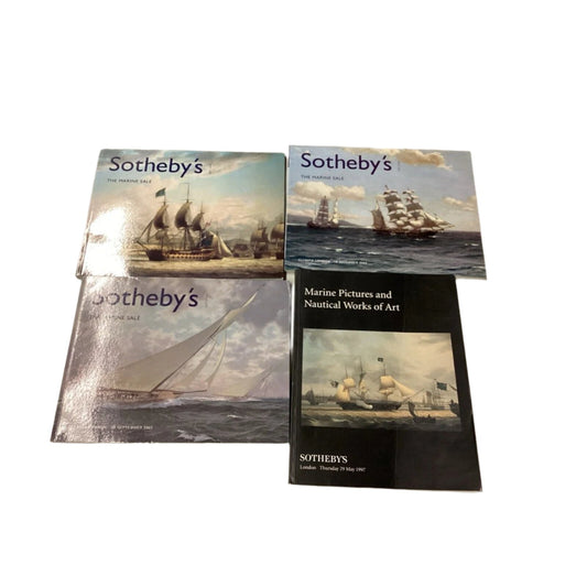 Lot Of 4 - Sotheby’s The Marine Sale & Marine Pics & Nautical Works Of Art Books