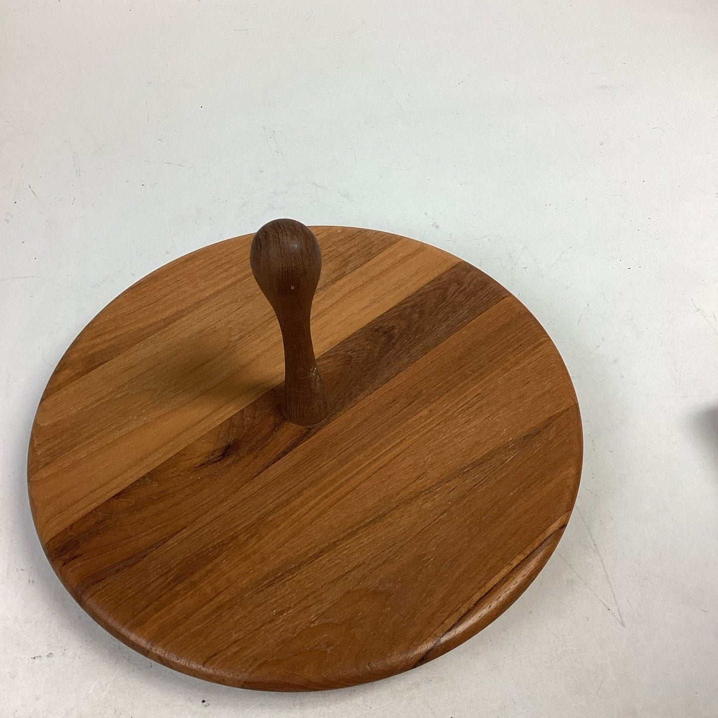 Vintage 1964 Digsmed Danish Modern Teak Wood Serving Tray Chacuterie Board