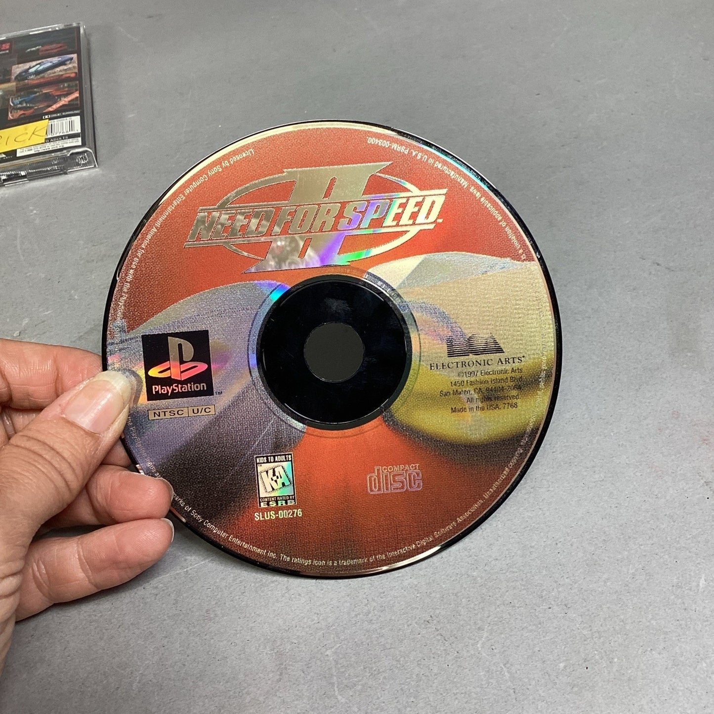 Need for Speed II Sony PlayStation 1 PS1 1997 Complete NFS Vintage Racing Game