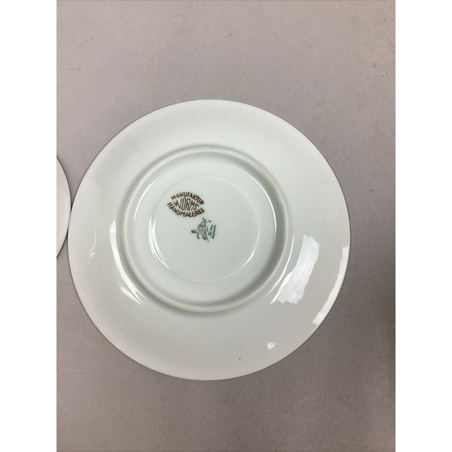 Manufaktur Worms Handmalerei Set Of 9 - Cups/Saucers/Salad & Bread Plates