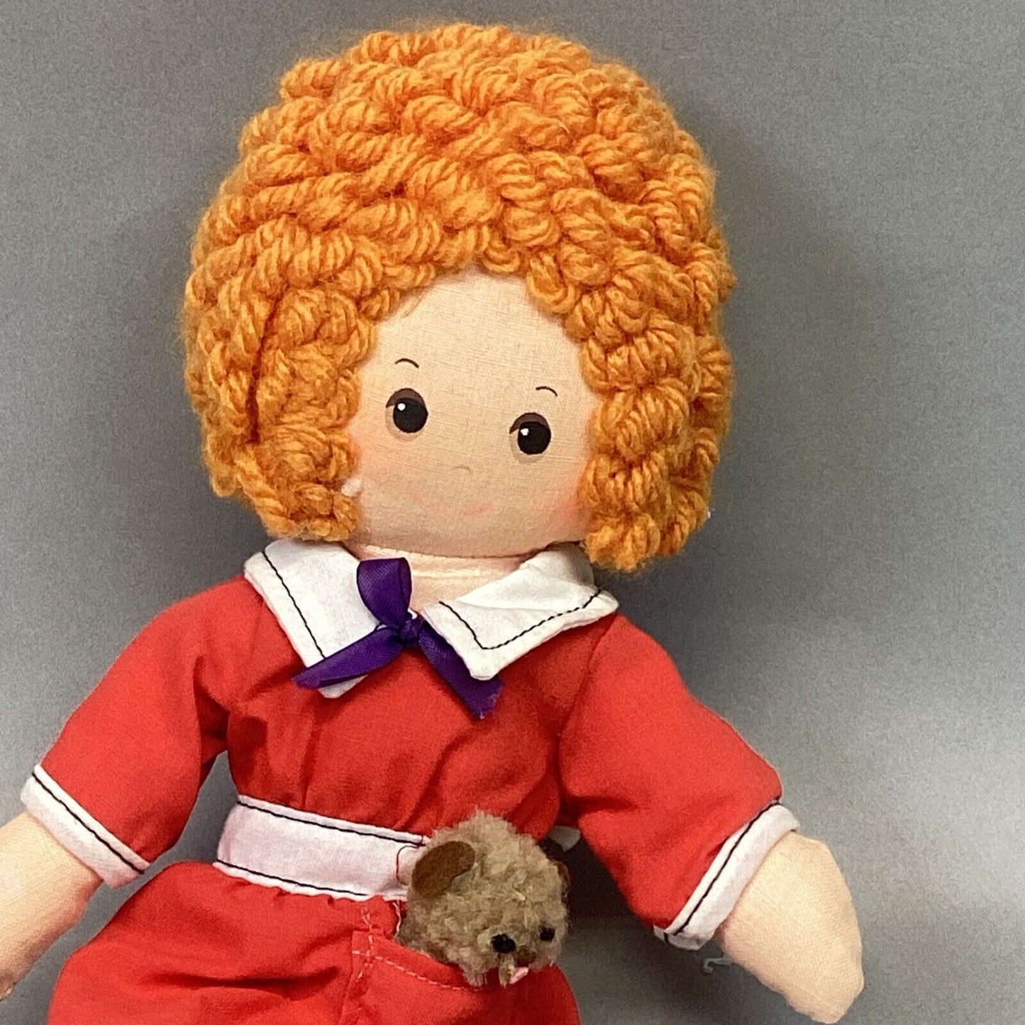 1967 Little Orphan Annie Plush & 1977 Knickerbocker Orphan Annie with Sandy Dog