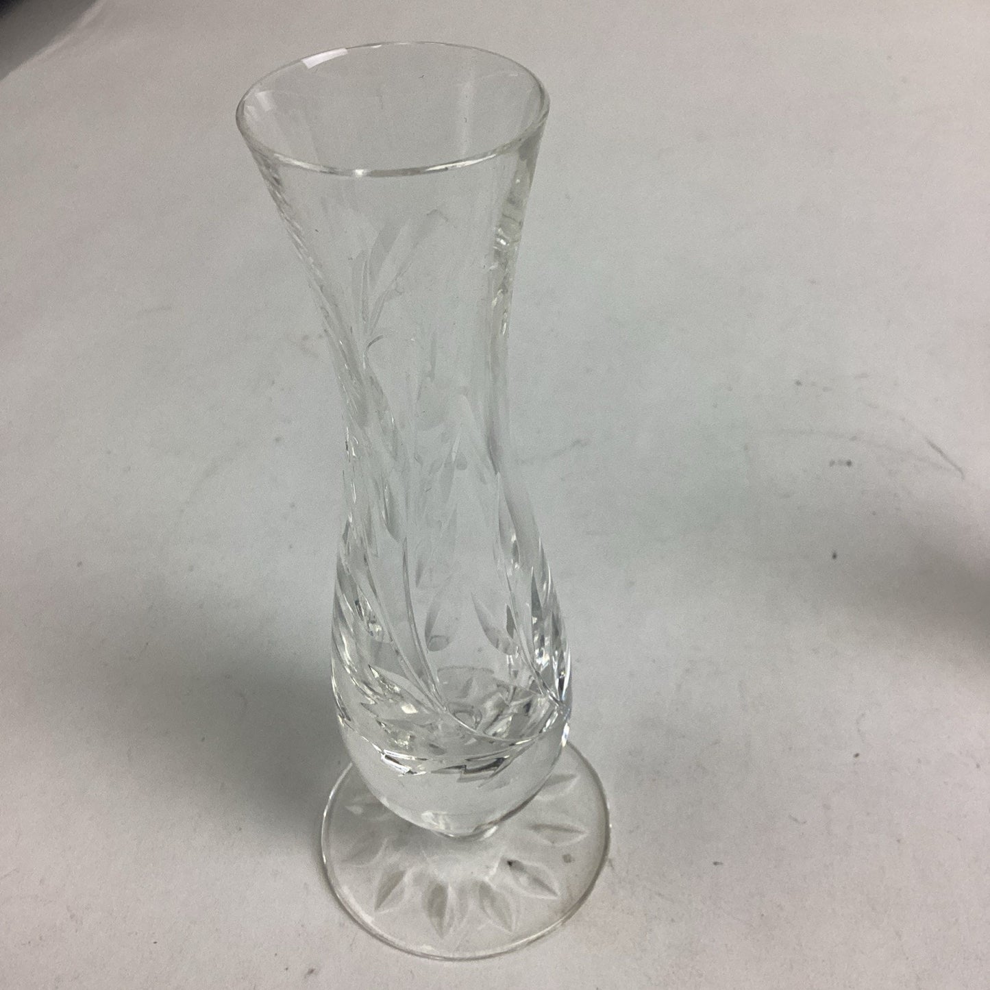 Set Of 3 Stuart Cut Glass Vases - 5.5”H