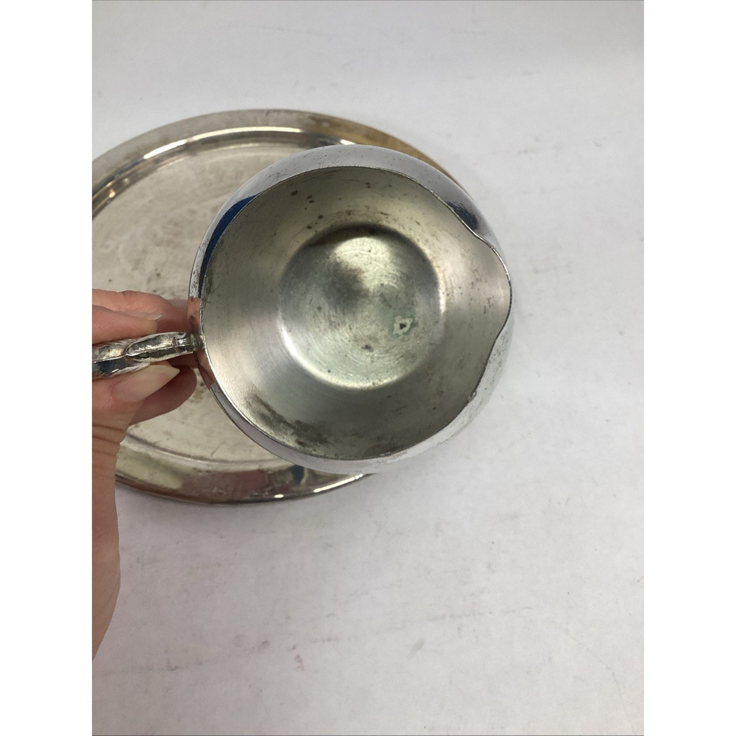 Vintage Leonard Silverplate Lidded Sugar and Creamer Set Pineapple Top