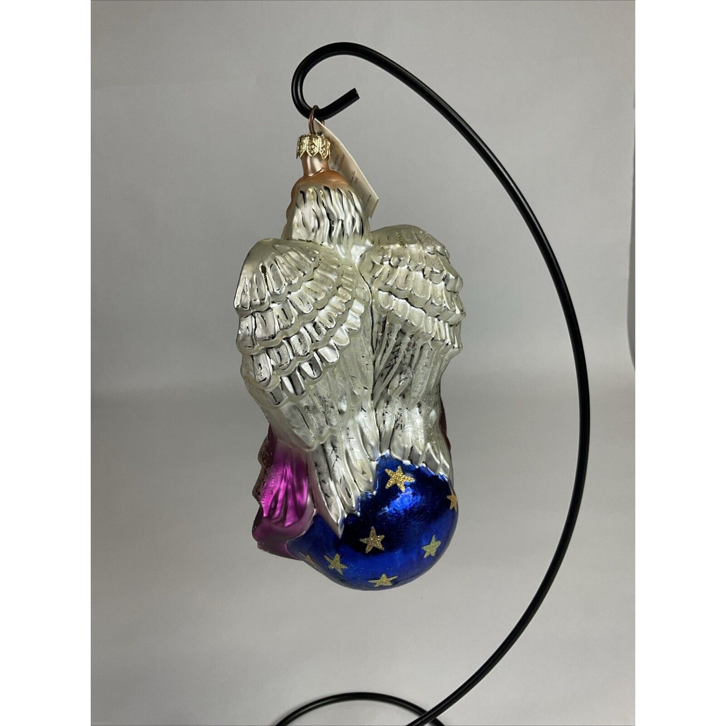 Christopher Radko Father Time Angel Glass Christmas Ornament