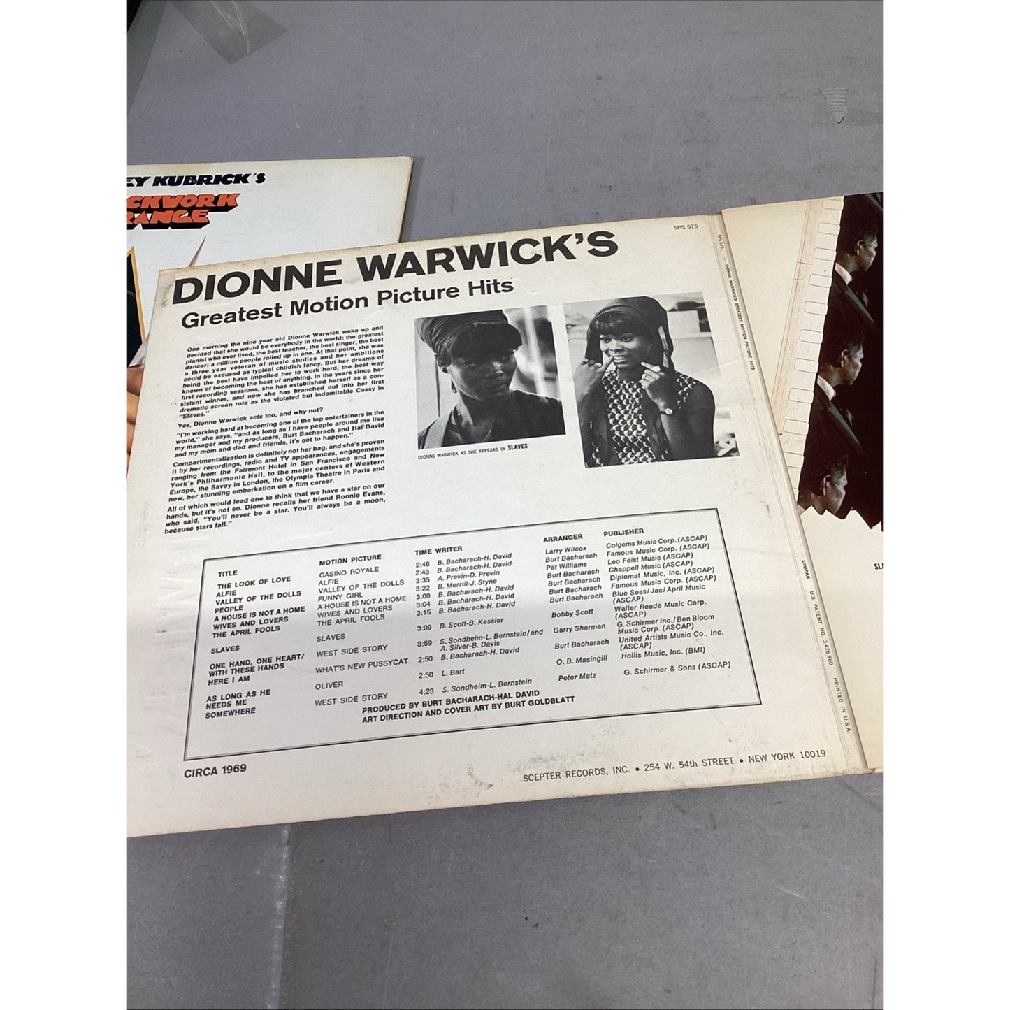 Clockwork Orange And Dionne Warwick’s Greatest Motion Pictures Hits