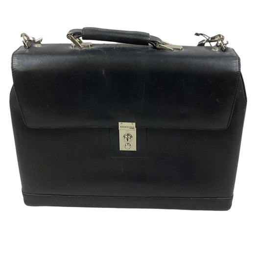 Kenneth Cole Black Leather Briefcase