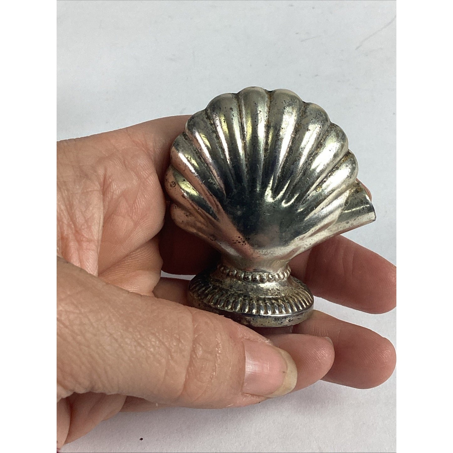 Pair Of Balboa, California Silver Plated Shell Salt & Pepper Shakers