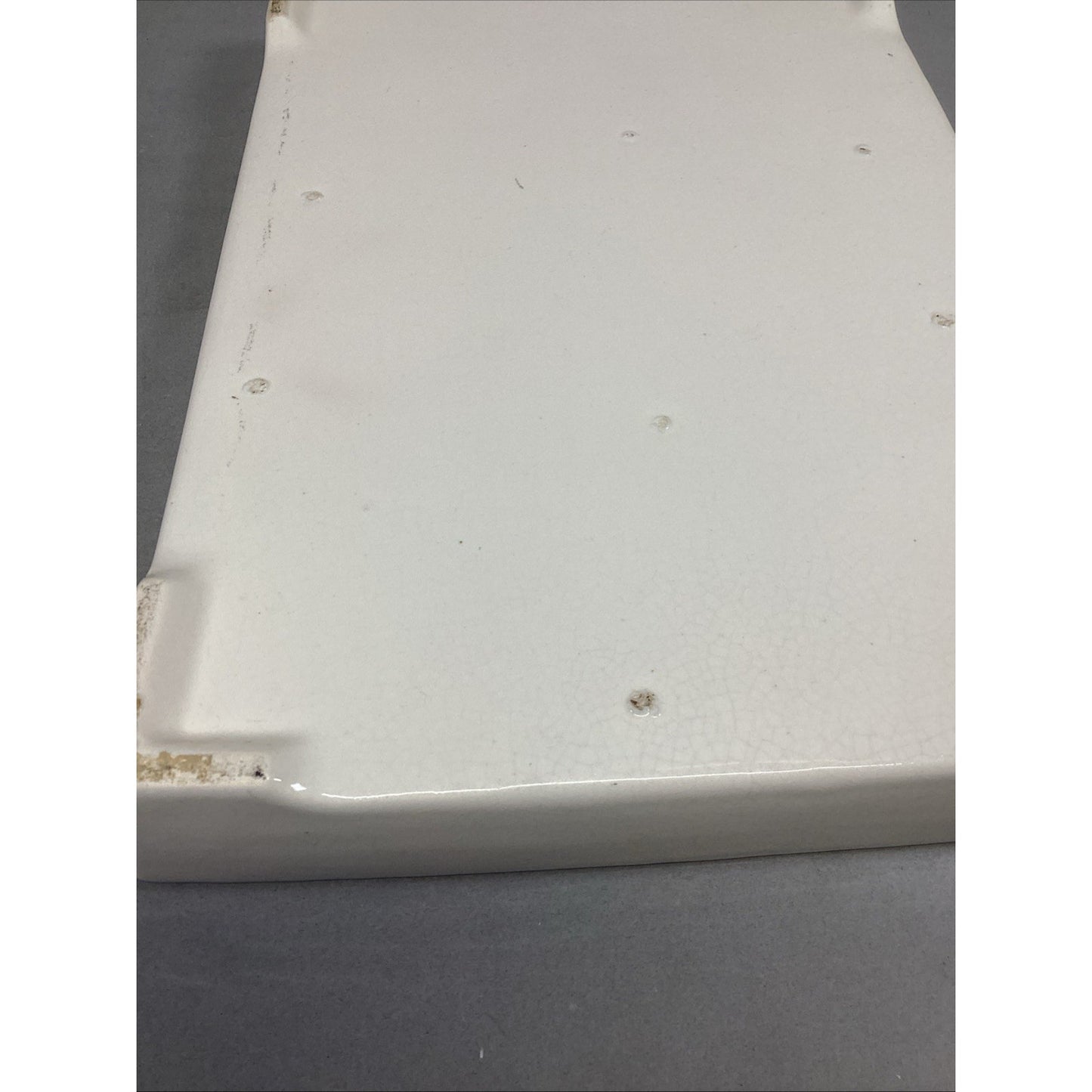 Porcelain Heavy White Serving Tray - 15.75x10.75x2”