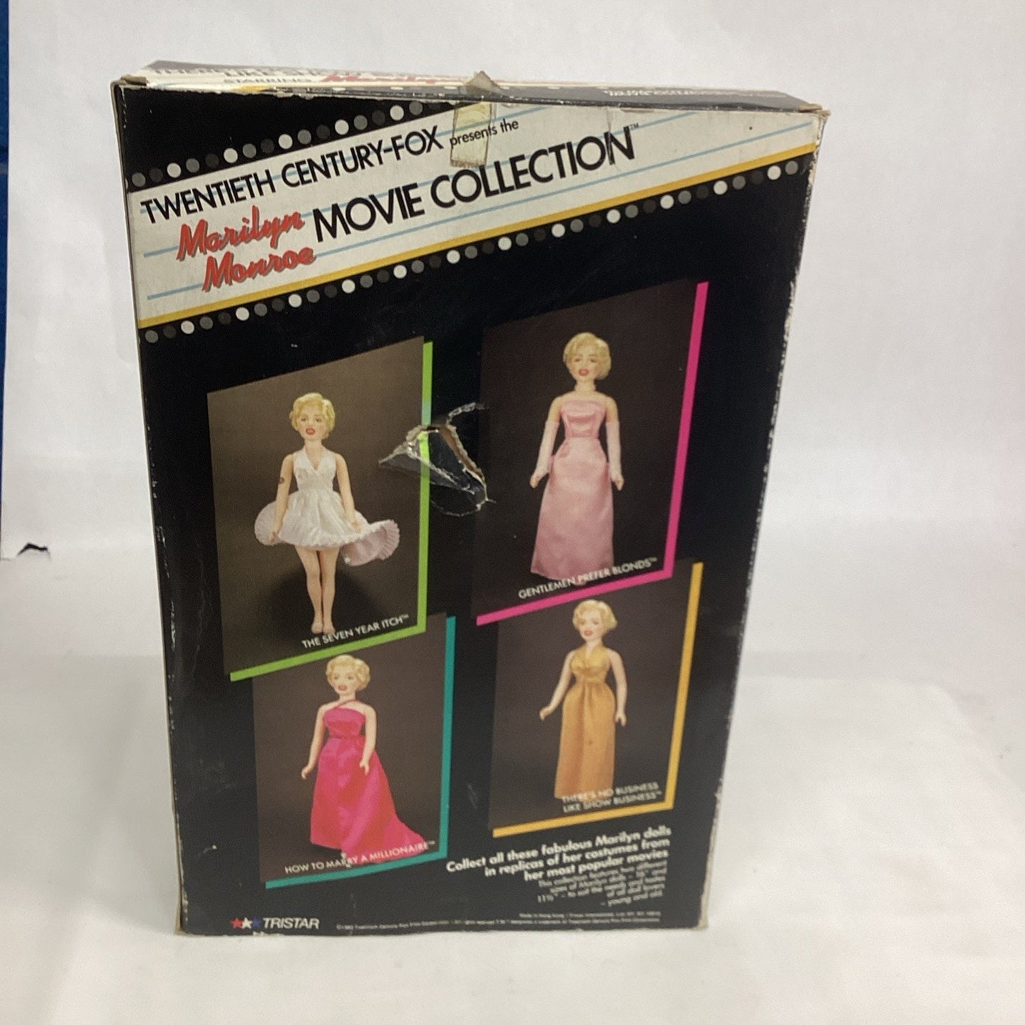 Marilyn Monroe Doll There's No Business Like Show Business Gold Dress - NOS