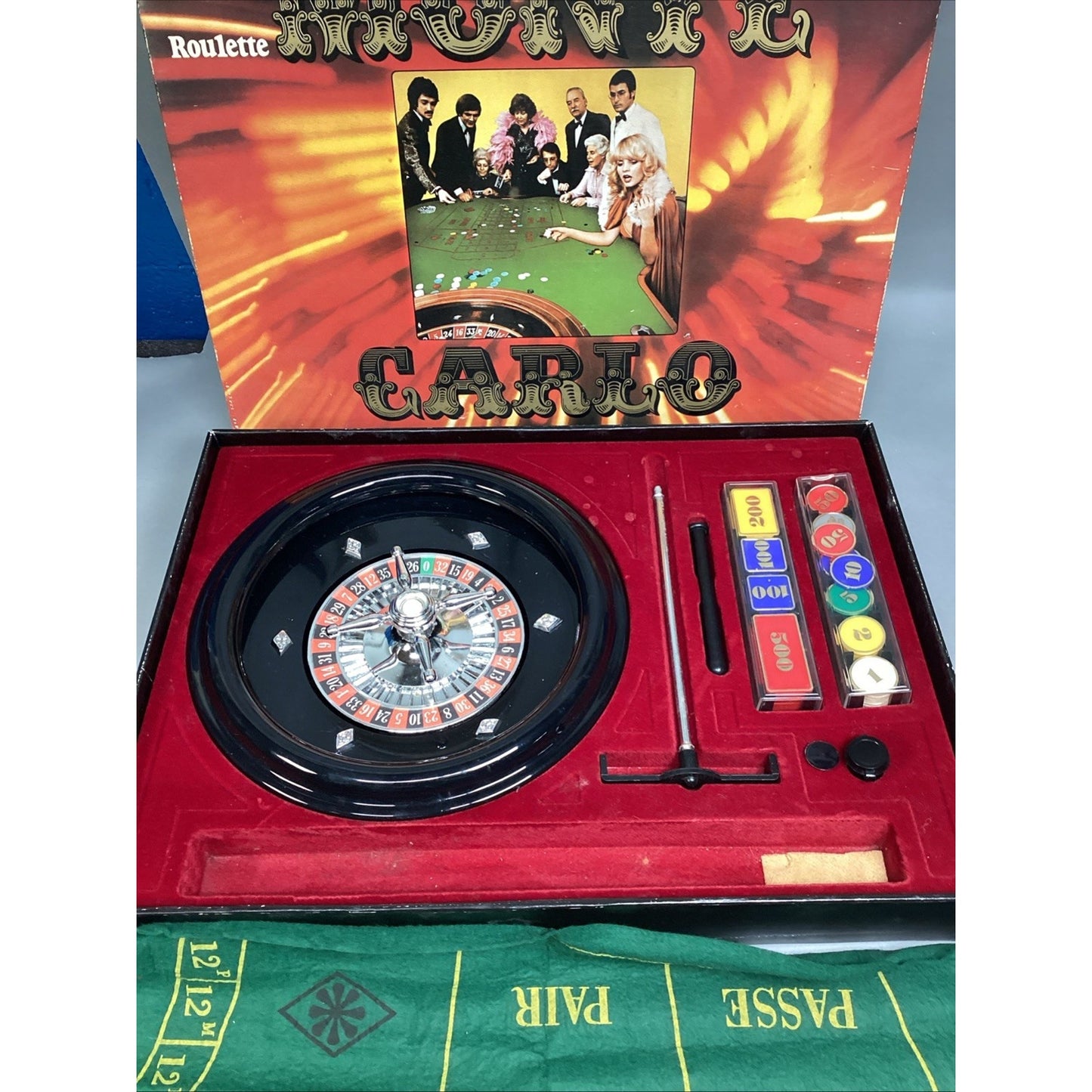Vintage Peri Monte Carlo Roulette Wheel - Classic Casino Game Collectible