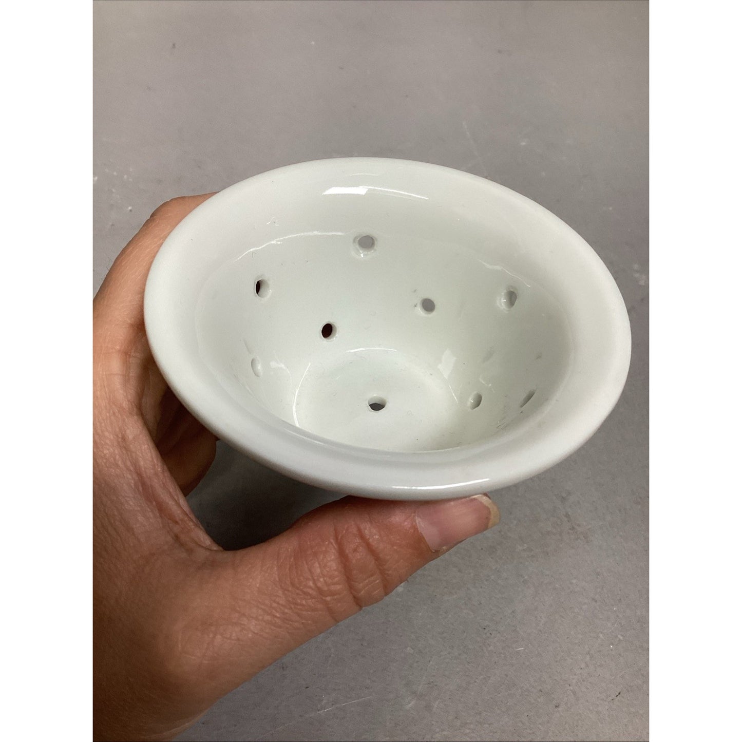 Vintage Porcelain Tea Colander For Loose Leaf Tea