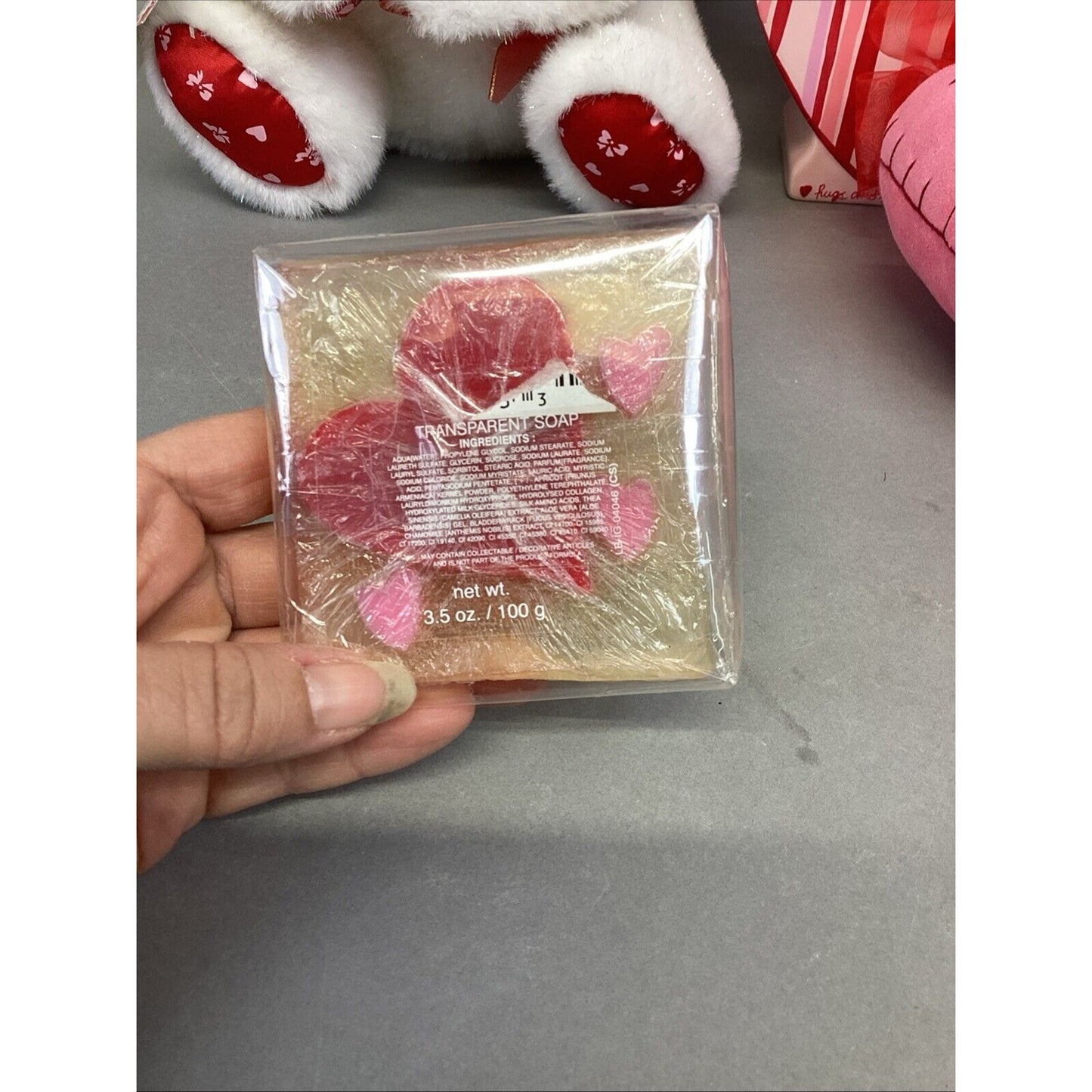 Set Of 14 Valentines Day Party Set - Plush Bear, Soap Pump, Pillows, Lights