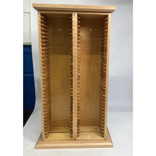 Vintage Large Wooden CD Holder - Holds 70 CD’s
