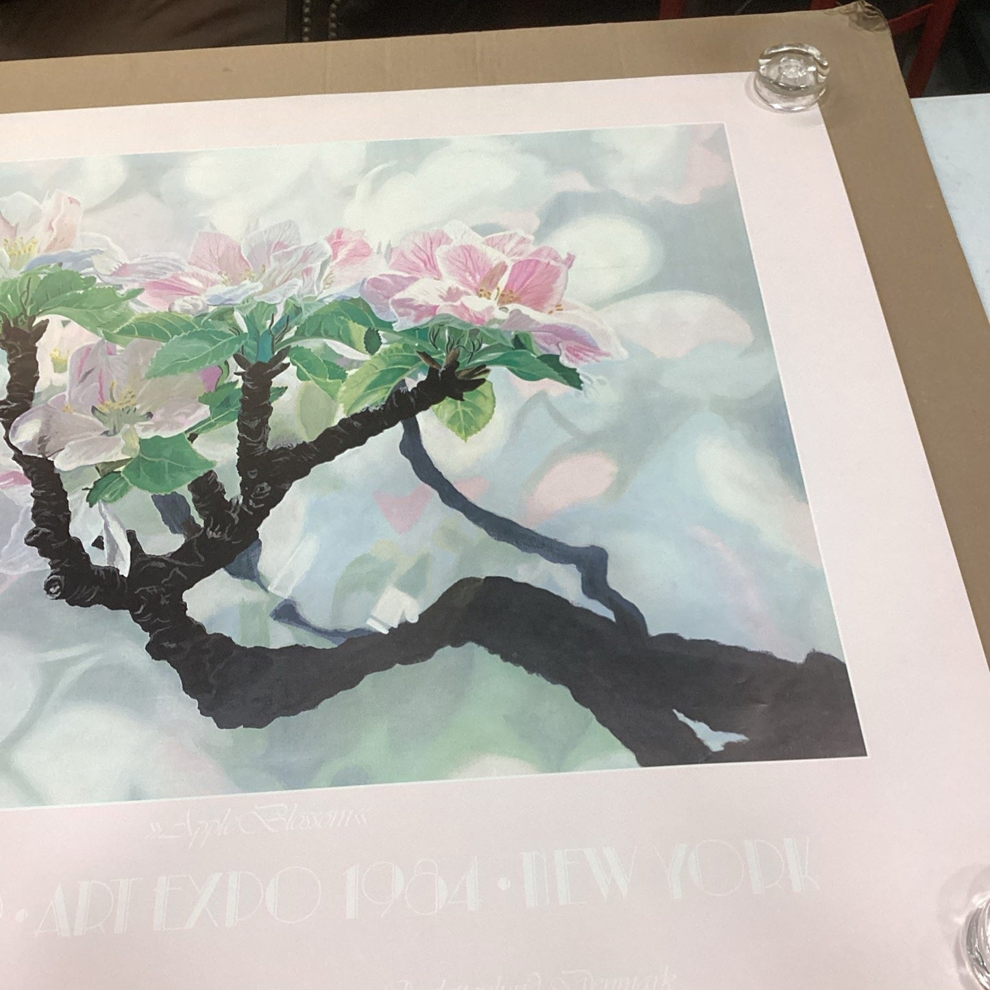 Oleziger Art Expo 1984 New York Floral Poster - 39x33”