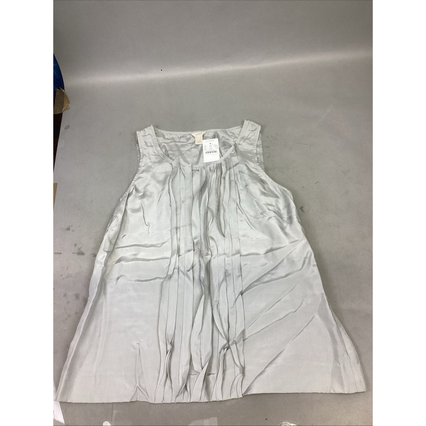 J. Crew 100% Silk Women’s Gray Sleeveless Tank Top - Size 8 - NWT