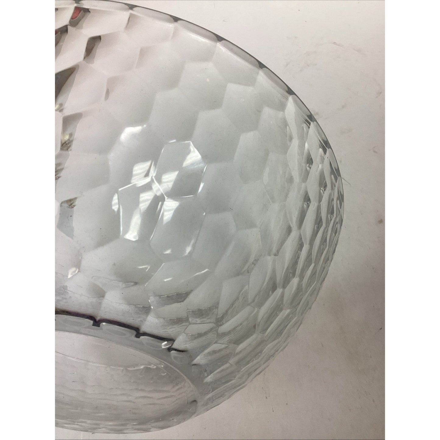 Tiffany & Co Large Heavy Glass Salad Bowl - 12”Dx4”H