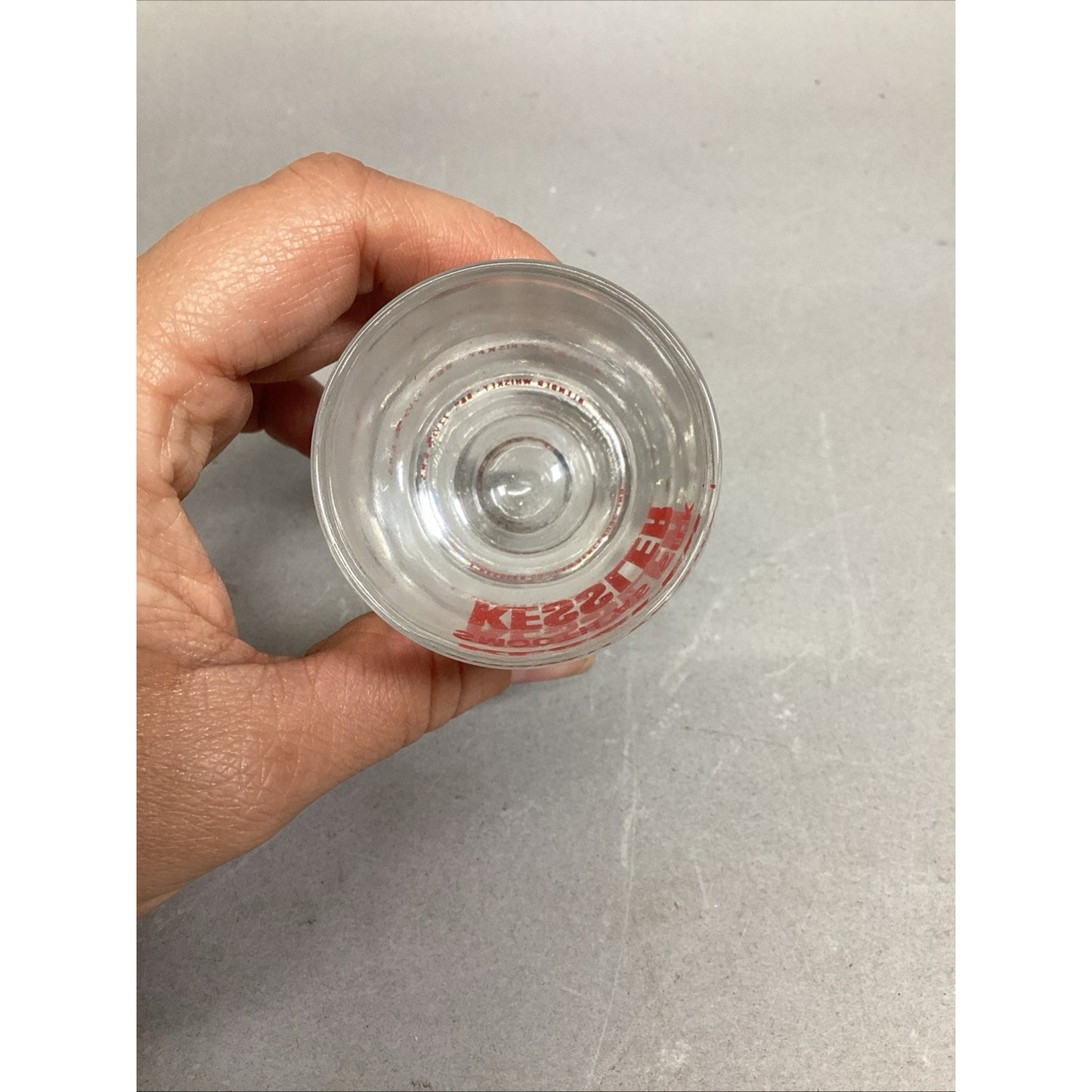 1 Vintage Glass Beer Mug With 5 Shot Glasses