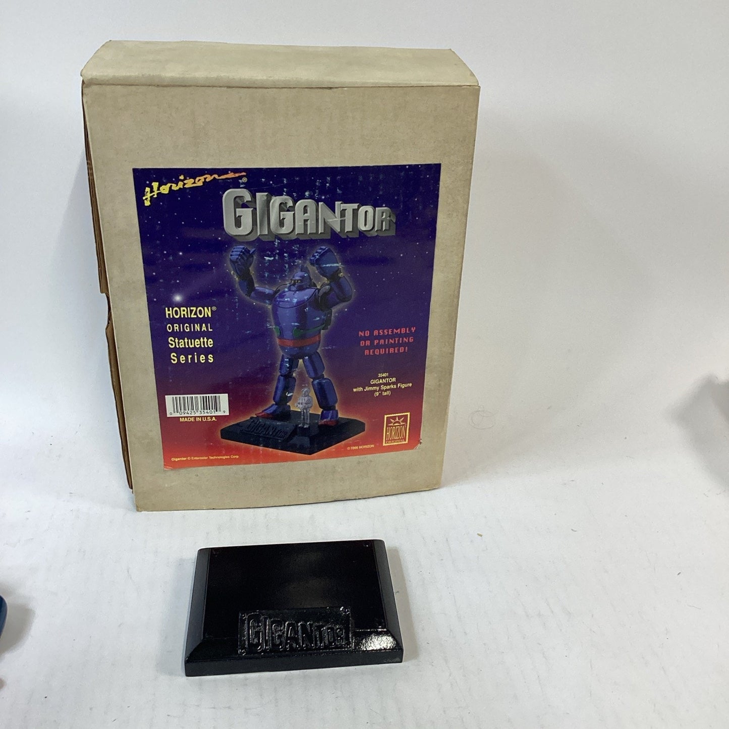 Gigantor Robot Figure Statue on Display Base - NOS - Damaged Leg/Foot