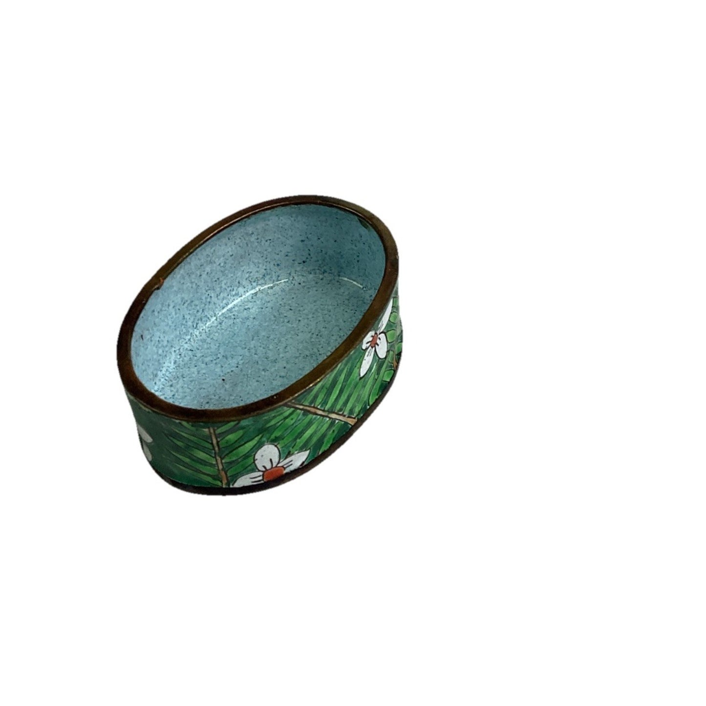 Vintage Enameled Giraffe Trinket Box With Lid