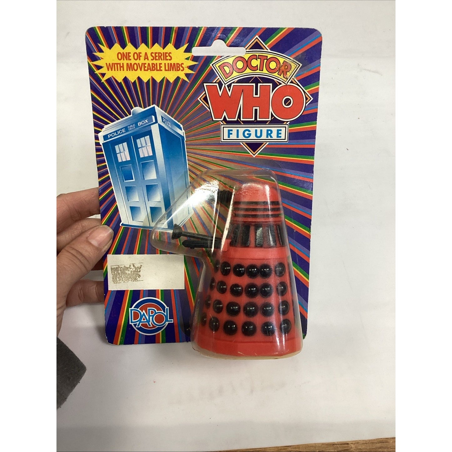 VINTAGE 1987 DR. WHO DALEK ROBOT DAPOL - NOS - Red/Black