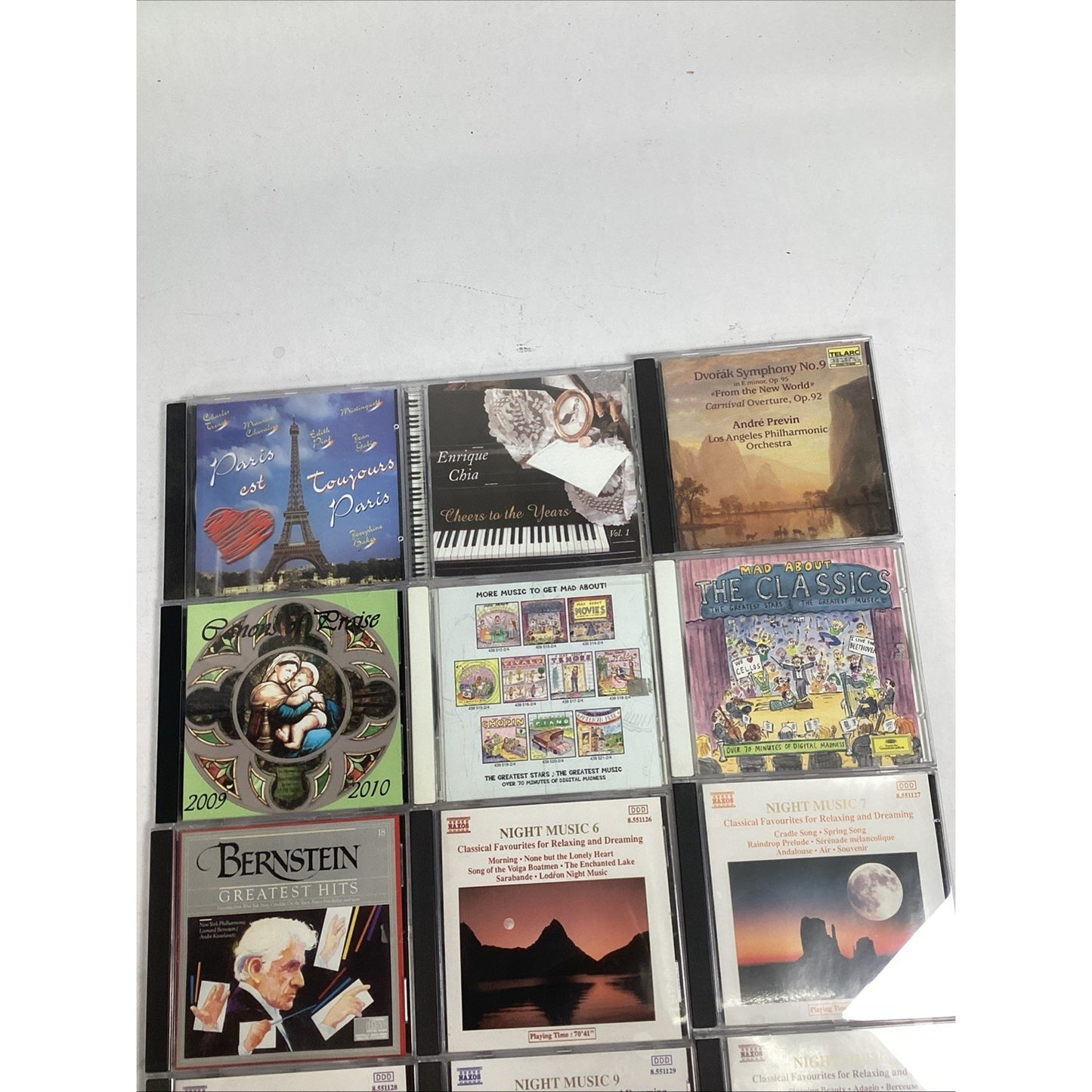 Lot Of 12 CDs - Bernstein, Night Music 6-10, Enrique Chia, Dvorak Symphony