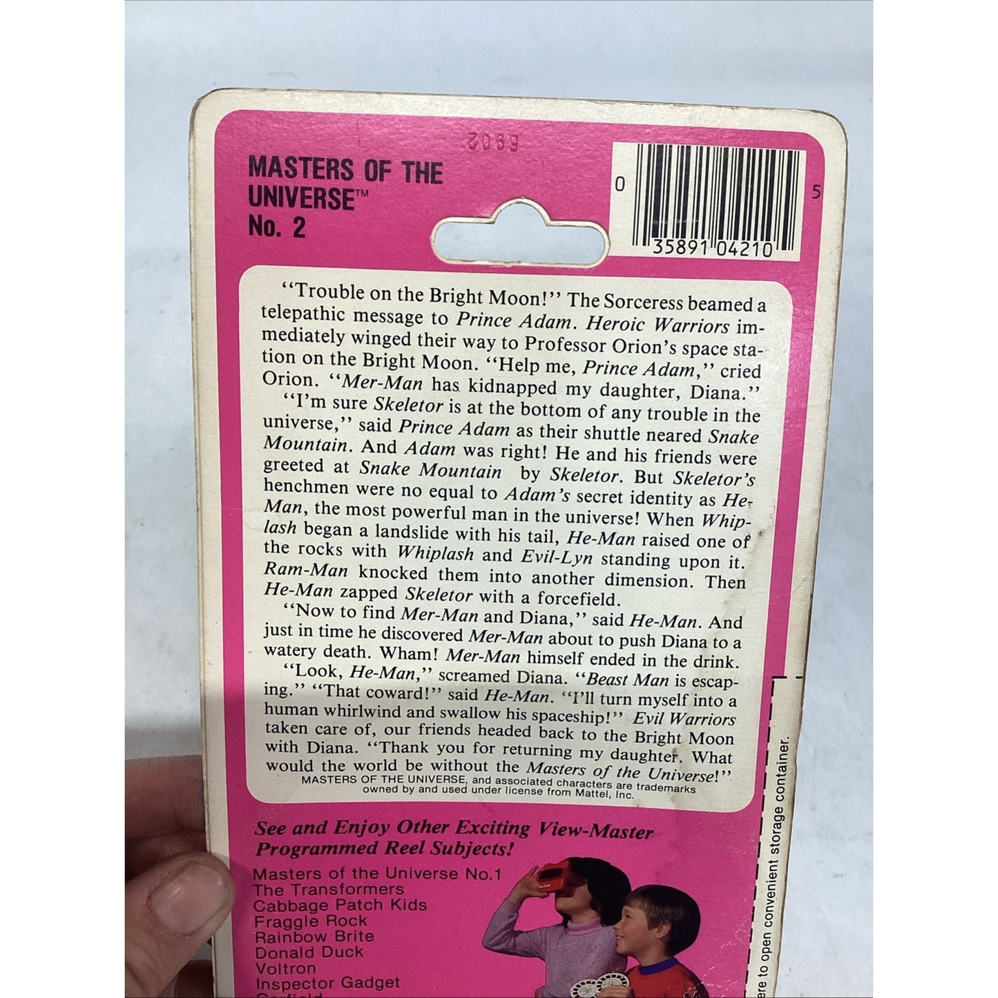 Vintage NOS View-Master Masters of the Universe He-Man 3-D Reels Sealed