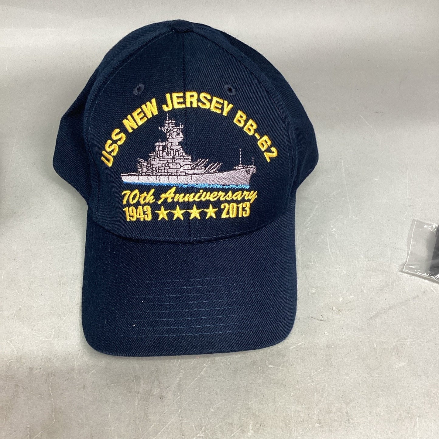 The Corps USS NEW JERSEY - BB-62 Hat, BB-62 Anniversary Hat & BB-62 Pin