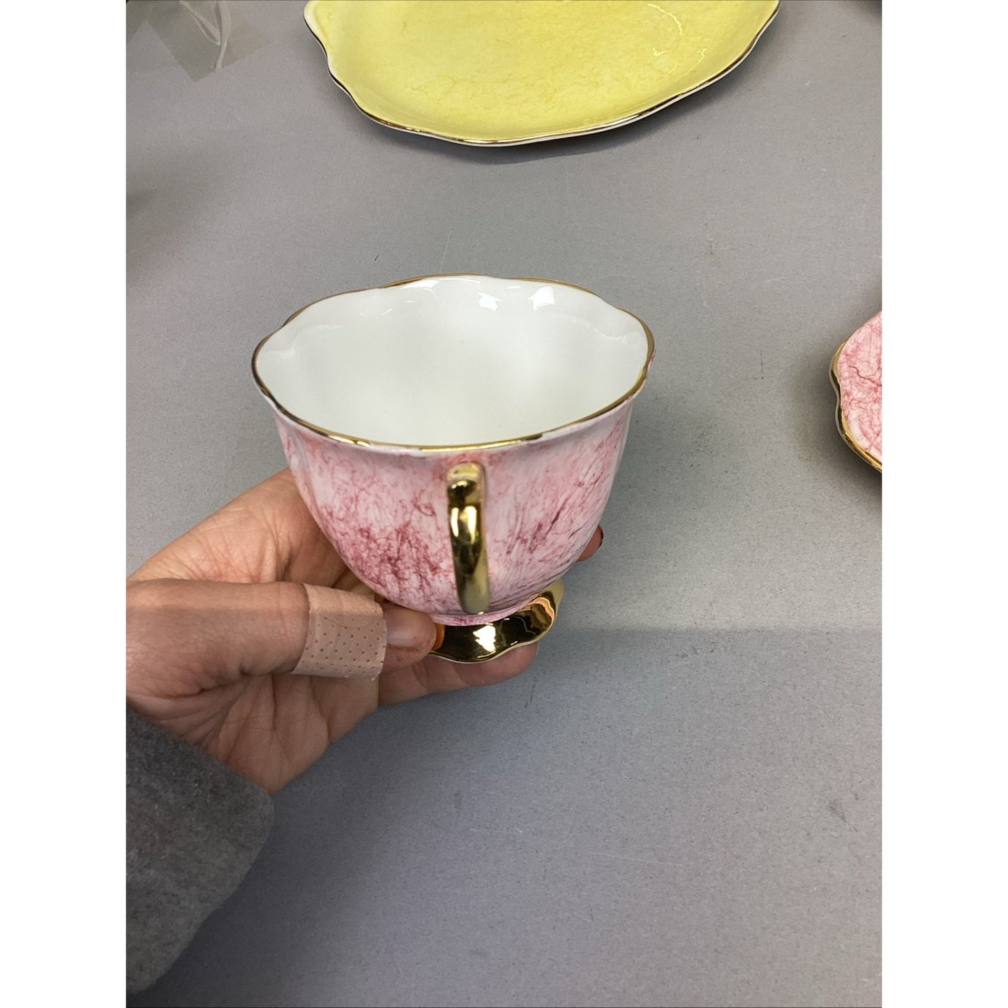 11 Pc Royal Albert Gossamer England Cups, Saucer Snack, Luncheon Plates