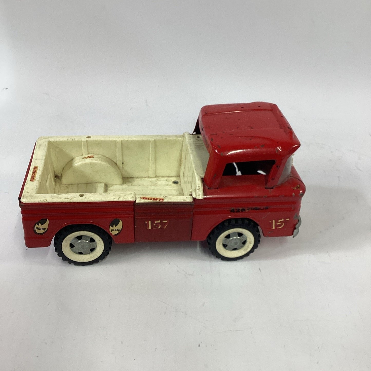 Vintage Structo Red Pick-Up Truck Pressed Steel