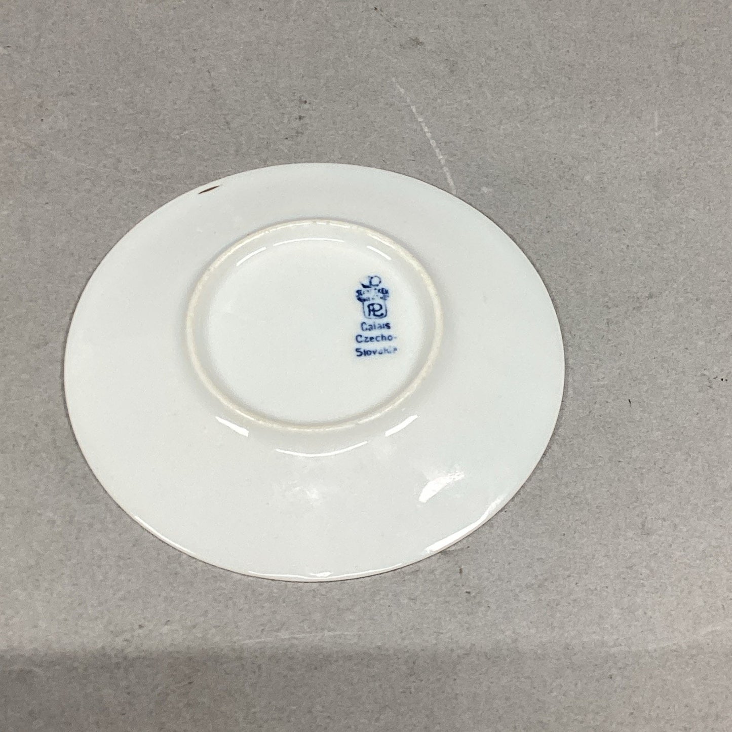 Vintage Porcelain Calais Cup And Saucer - Made In Czechoslovakia