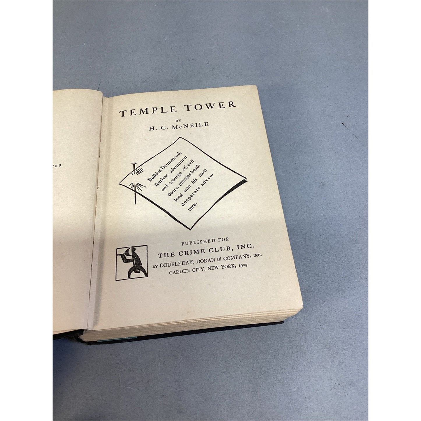 Temple Tower, Written by H.C. McNeile - 1929