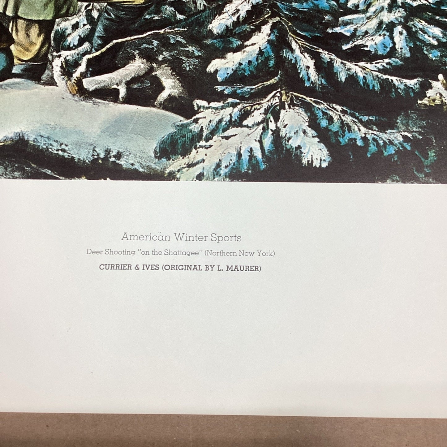 1999 Currier And Ives - American Winter Sports Poster - 28.5x22.5”