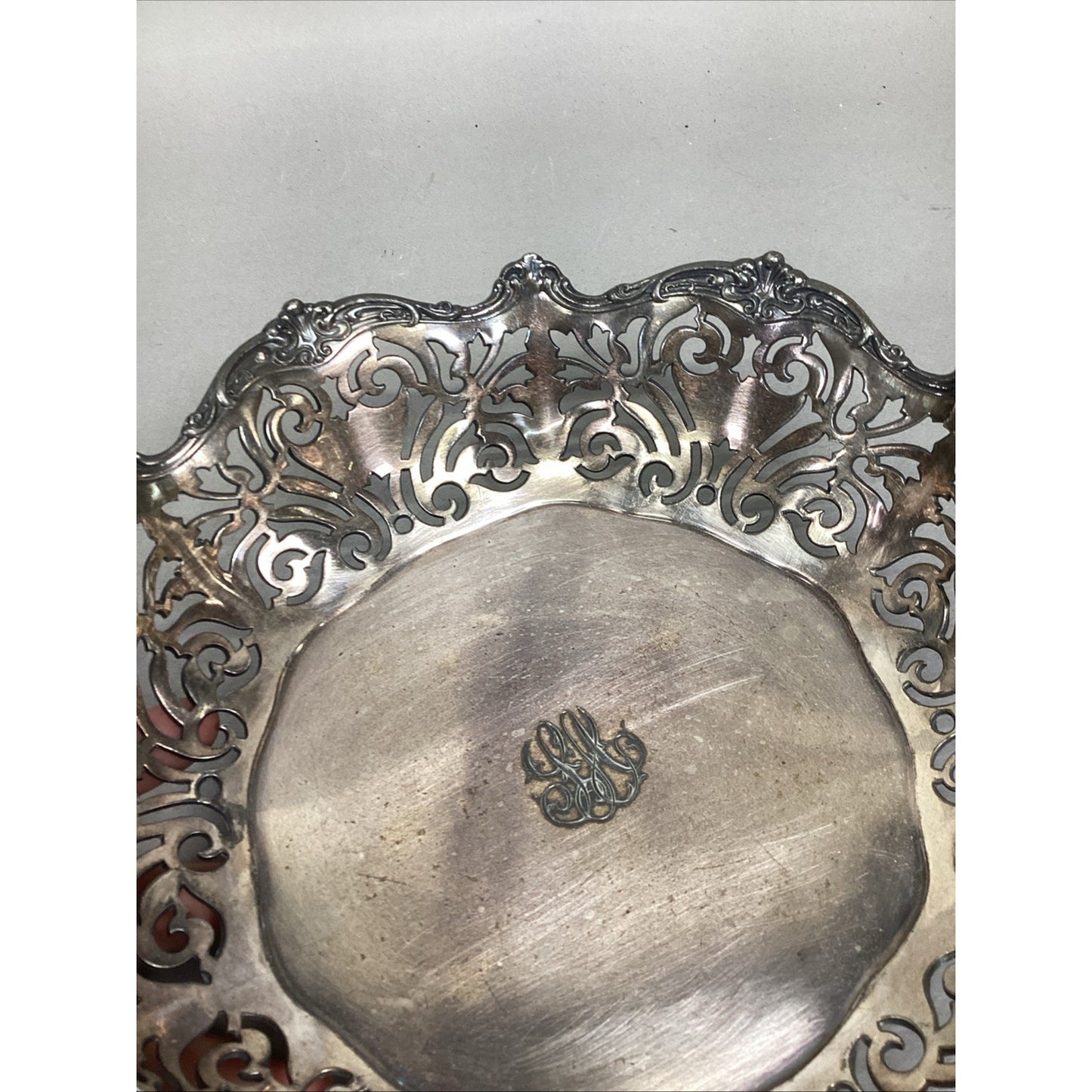 Reed & Barton Silverplate Pierced Footed Fruit Bowl #4865