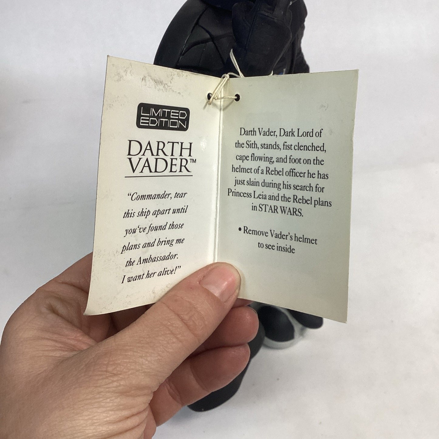 1995 Star Wars Applause 10” Darth Vader Limited Edition #18183