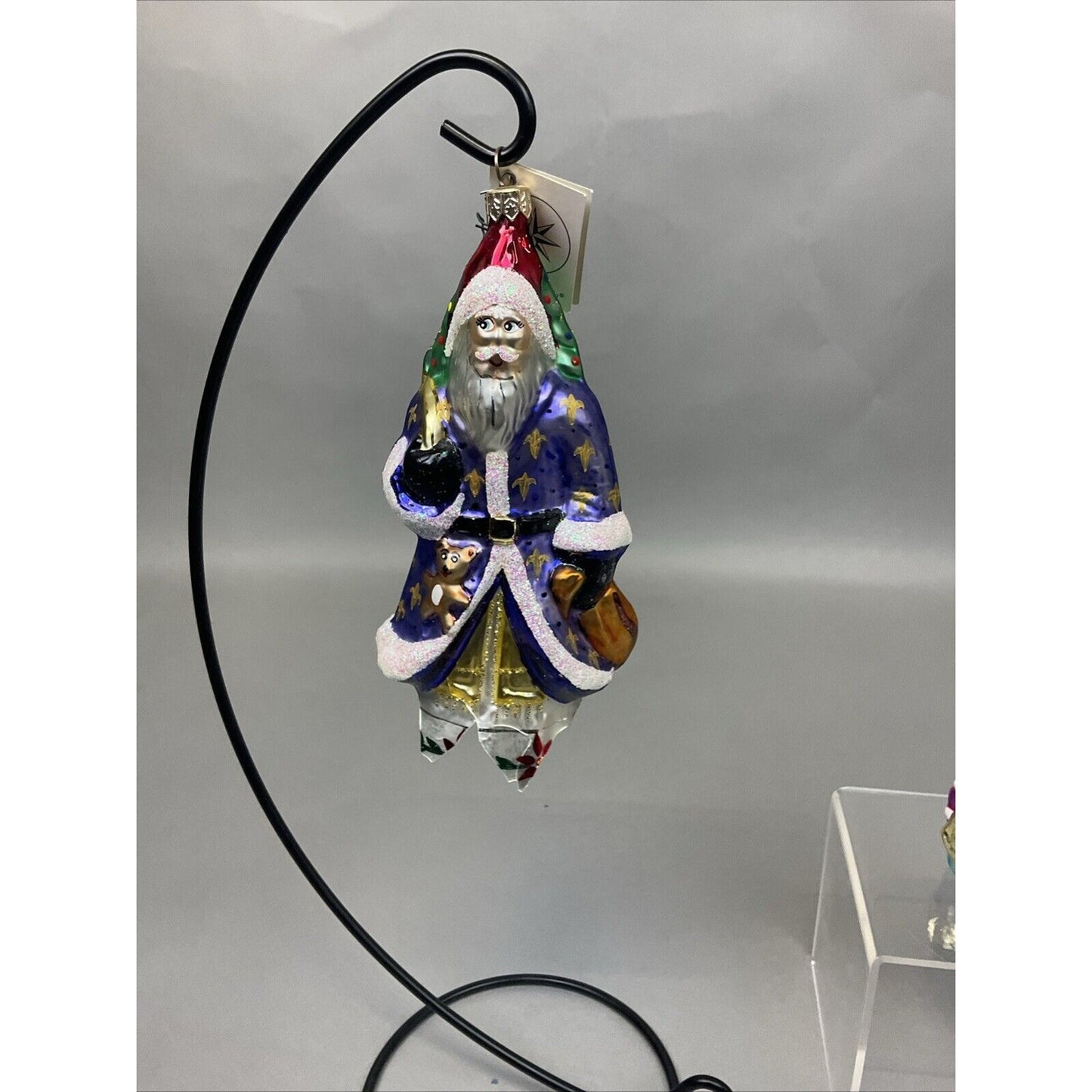 Christopher Radko "Pere Noel" + “Gift Of Health” Christmas Ornaments / Damaged