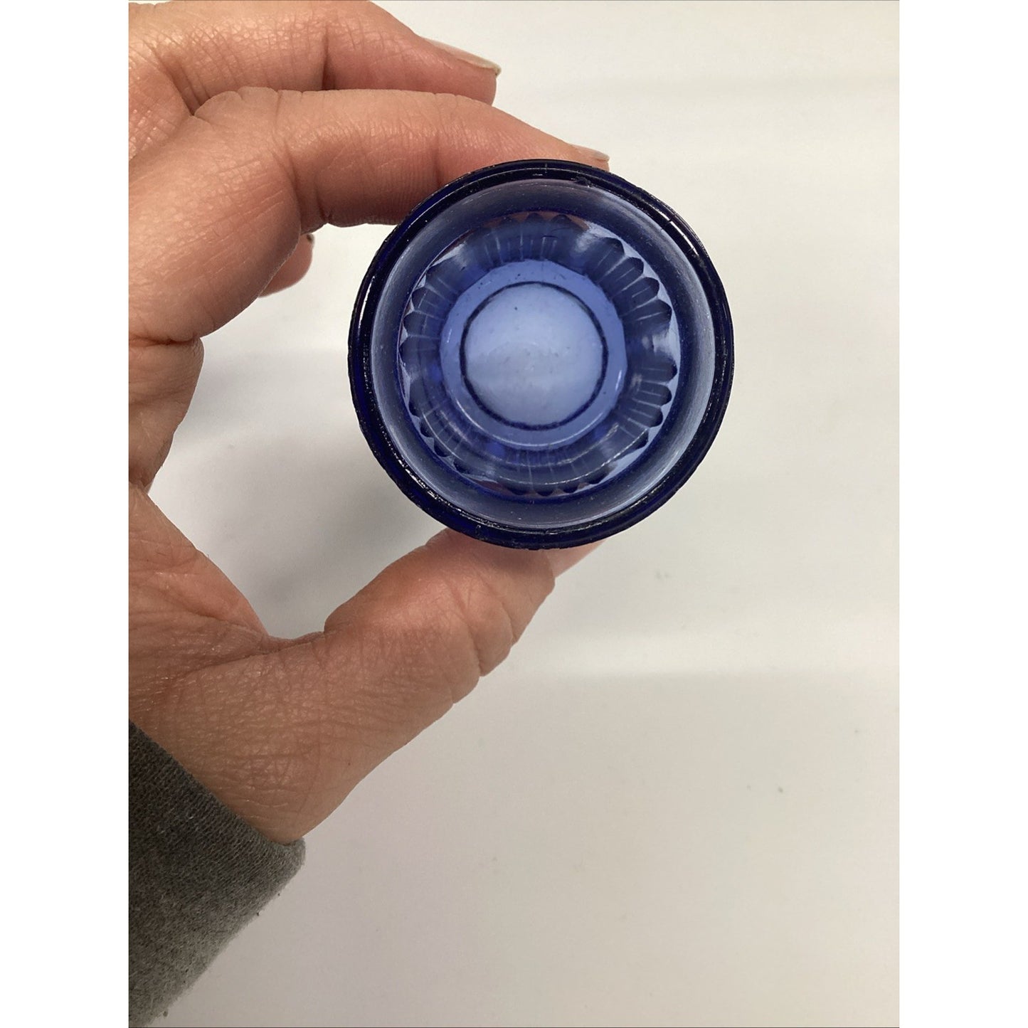 Set Of 2 Antique EAPG Cobalt & Blue Toothpick Holders