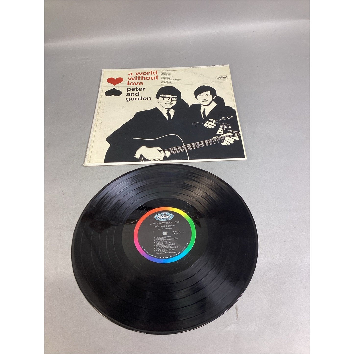 Peter & Gordon / A World Without Love LP Capitol 2115 Mono