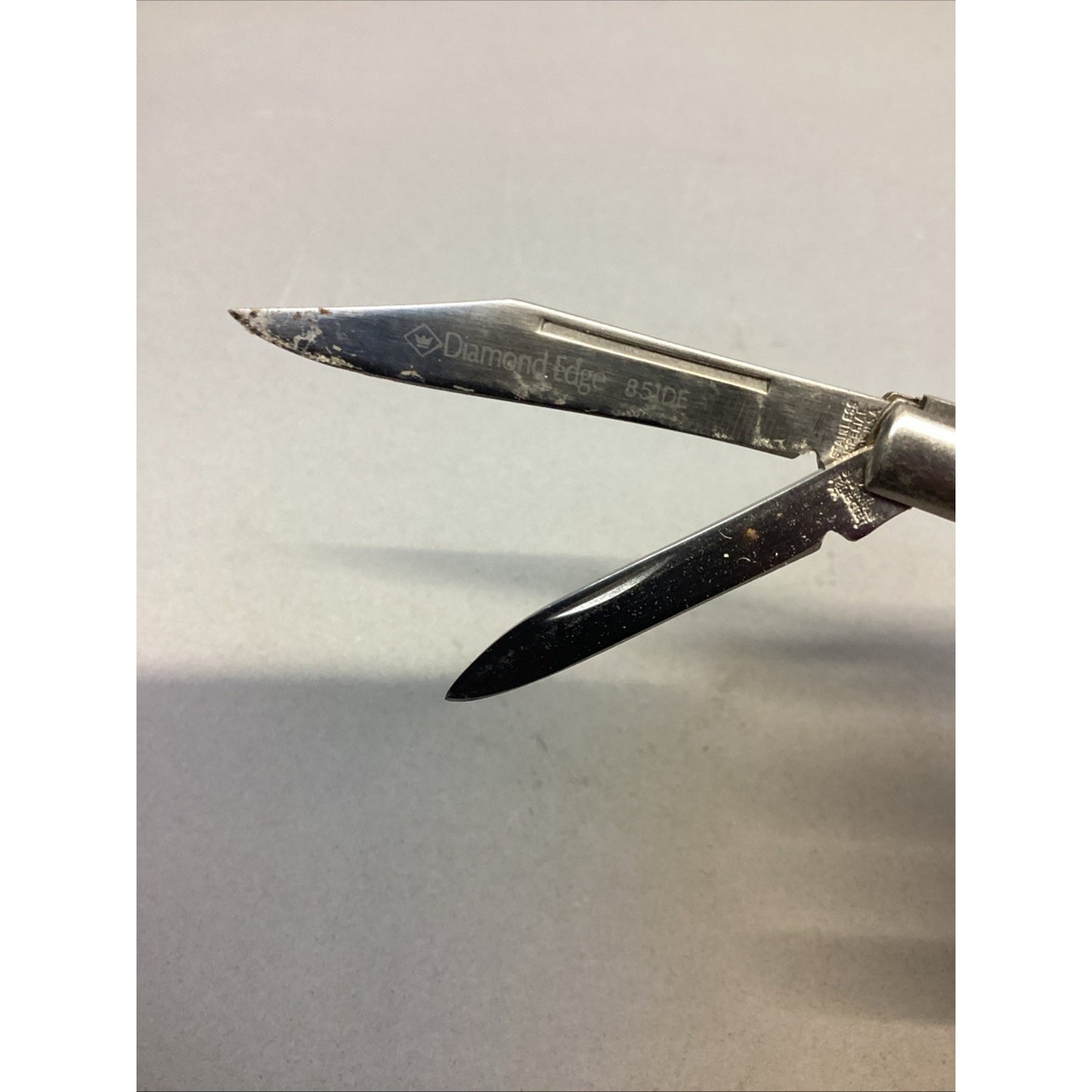 VINTAGE IMPERIAL PROV USA 851 DE - 2 BLADE DIAMOND EDGE STAINLESS POCKET KNIFE