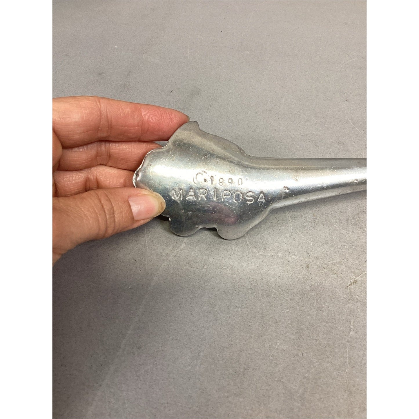Mariposa Pewter Salad Serving Set Fork Spoon Grapes Grapevine Utensils 1990