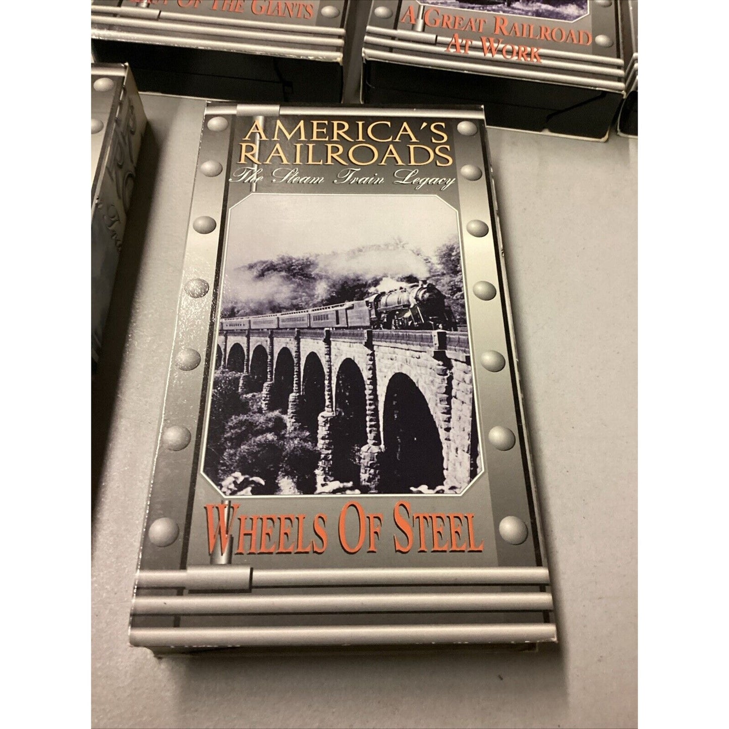 Americas Railroads The Steam Train Legacy Box Set - 7 VHS Tape Set