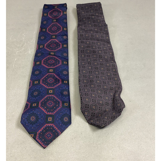 Frank Stella Ltd New York & Bloomingdale’s Peterborough 100% Silk Men’s Neckties Tie